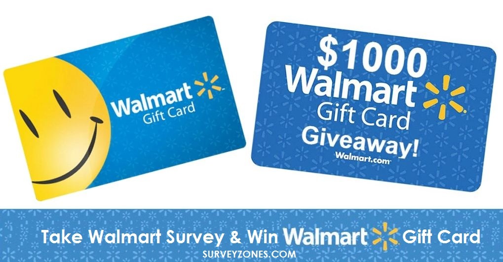 Walmart Survey, Win $1000 Walmart Gift Card