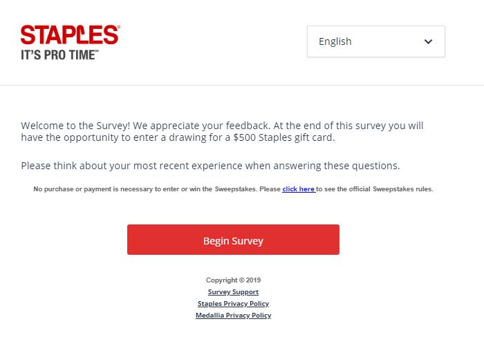 STAPLES Survey